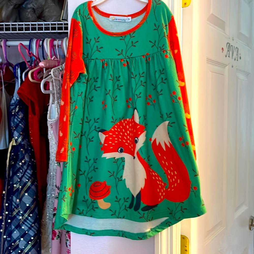 Fall fox dress
